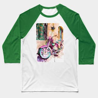 Nostalgic Vintage Motorcycle Baseball T-Shirt